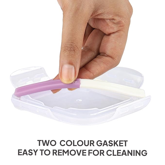 Cello Fit & Fresh Trendy Square Glass Lunch Box Set, 3 pc