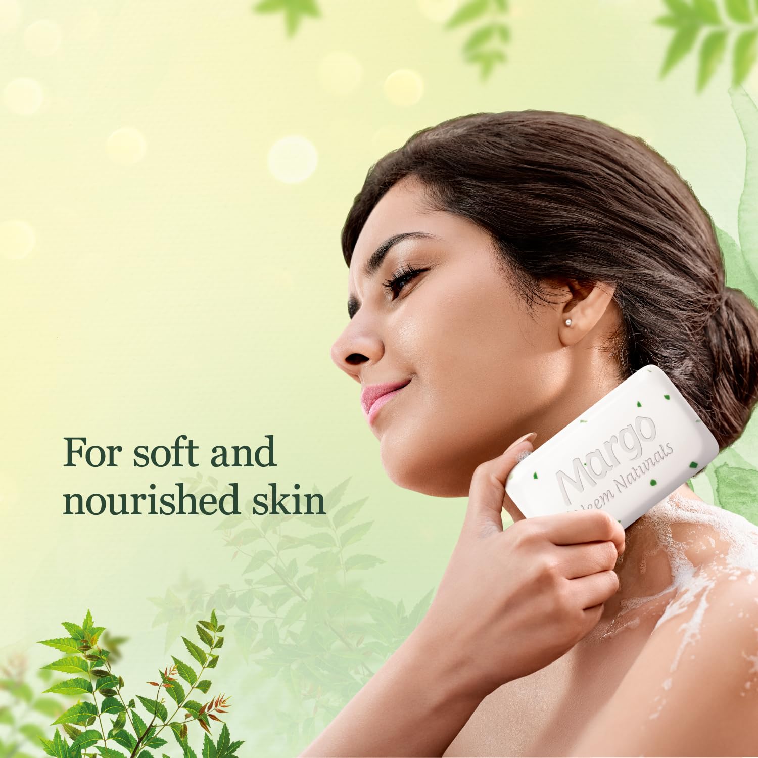 Margo Neem Naturals soap,100 g (Buy 4 Get 1 Free)