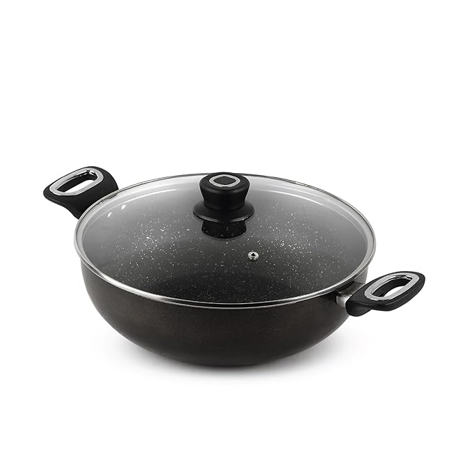 Cello Granitas Premium Non-Stick Kadhai, 24 cm