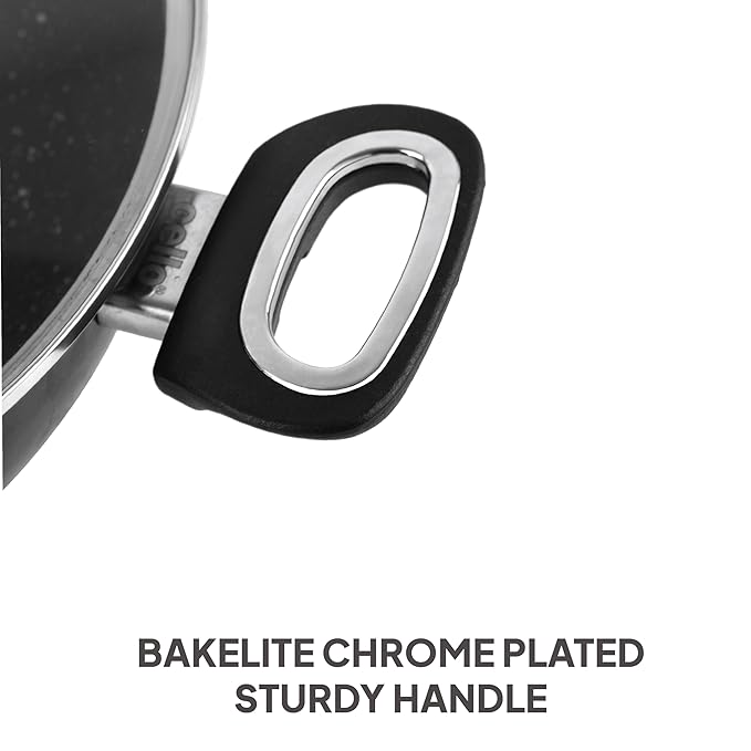 Cello Granitas Premium Non-Stick Kadhai, 24 cm