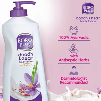 BoroPlus Doodh Kesar Body Lotion, 400 ml (Buy 1 get 1 free)