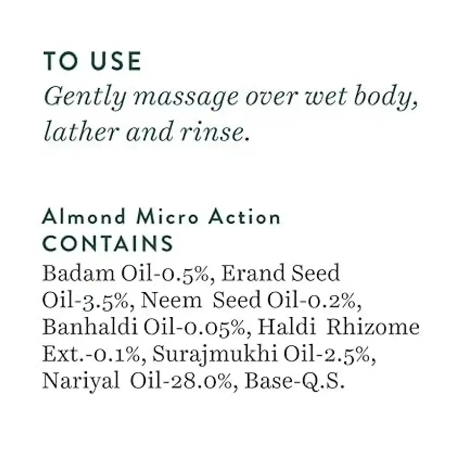 Biotique Advanced Ayurveda Almond Oil Ultra Rich Body Wash, 200 ml