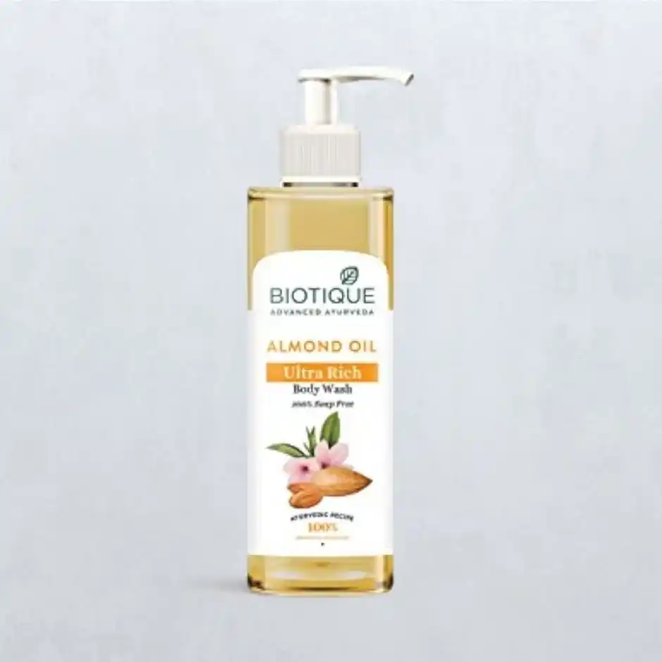 Biotique Advanced Ayurveda Almond Oil Ultra Rich Body Wash, 200 ml