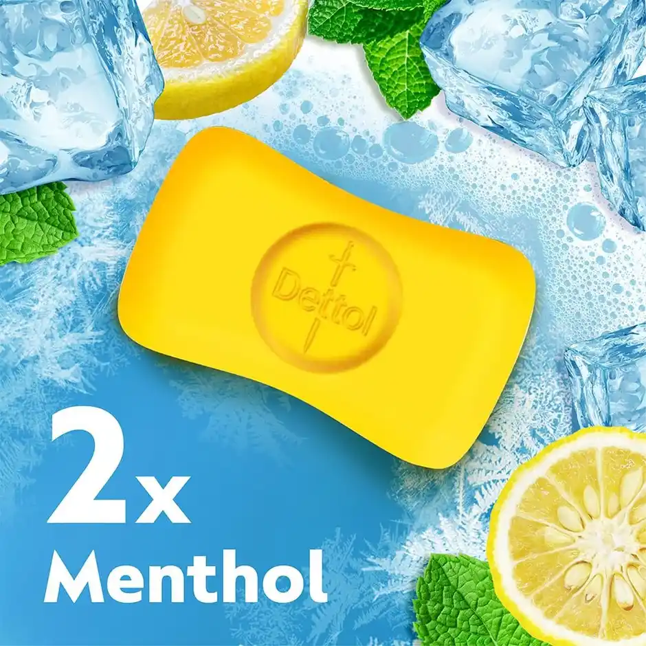 Dettol Lime Fresh Bathing Soap Bar, 150 g ( Pack Of 4)