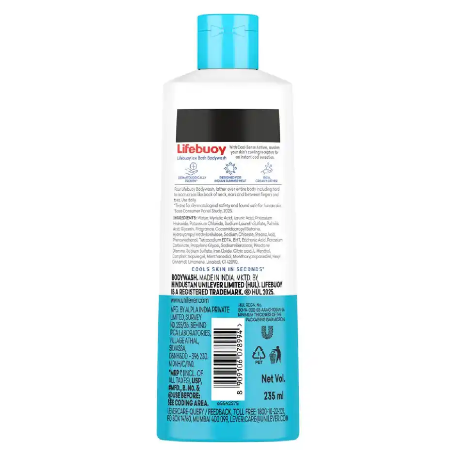 Lifebuoy Ice Bath Bodywash, 235 ml