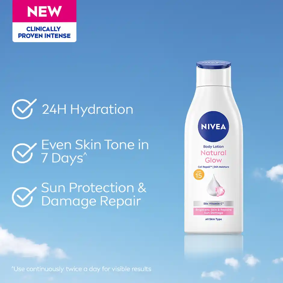 Nivea Natural Glow Cell Repair Body Lotion, 75 ml