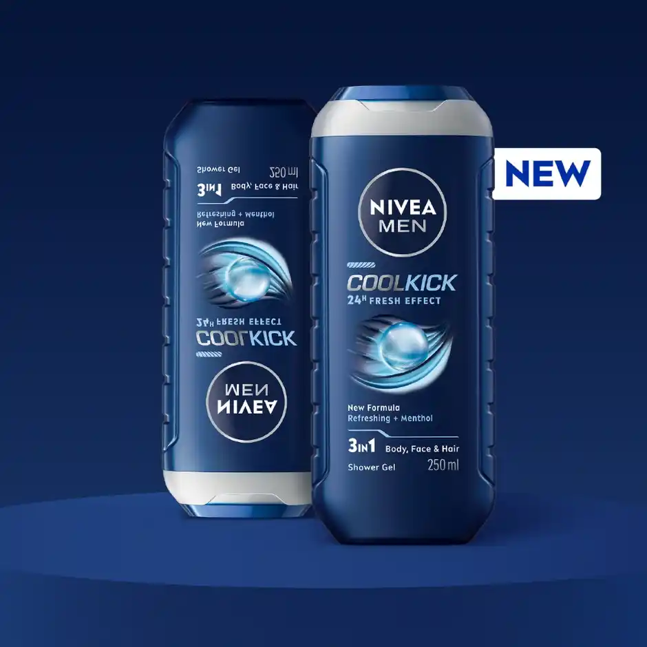 Nivea Men Cool Kick Shower Gel, 250ml
