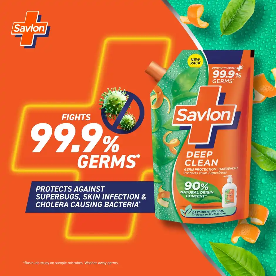 Savlon Deep Clean Germ Protection Handwash, 625 ml