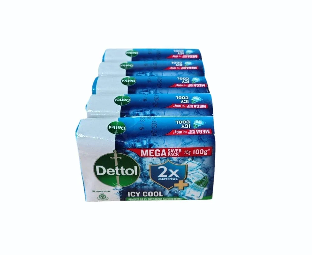 Dettol Menthol Ice Cool Bathing Soap 100 g (Pack of 5)