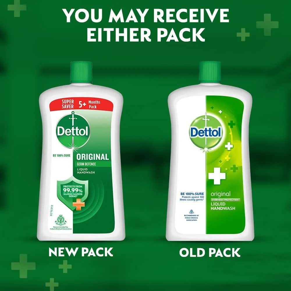 Dettol Original Liquid Handwash Refill Pack, 875 ml