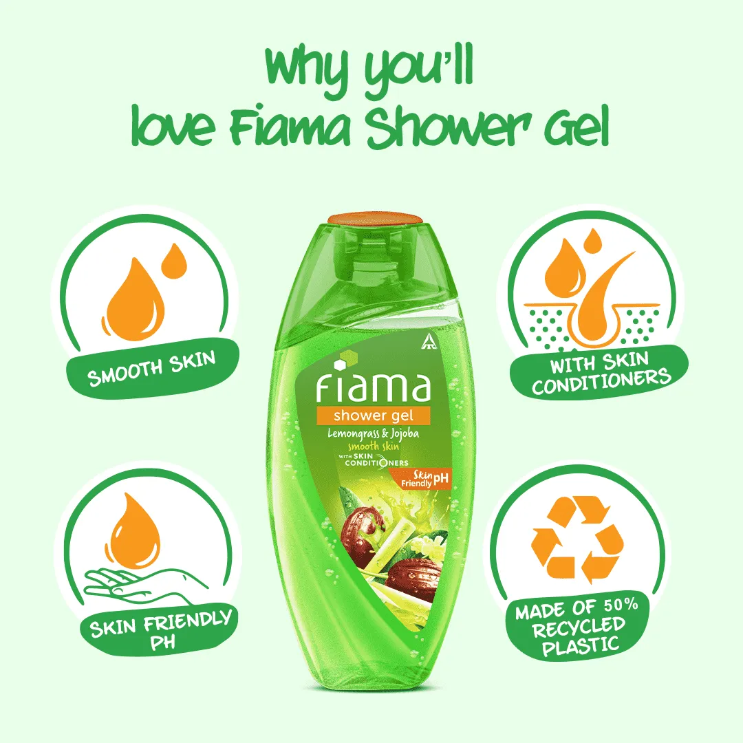 Fiama Shower Gel with Lemongrass & Jojoba, 250 ml