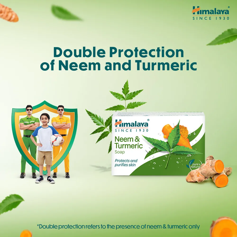 Himalaya Neem & Turmeric Soap 4 Pack, 125 g