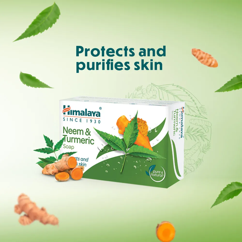 Himalaya Neem & Turmeric Soap 4 Pack, 125 g