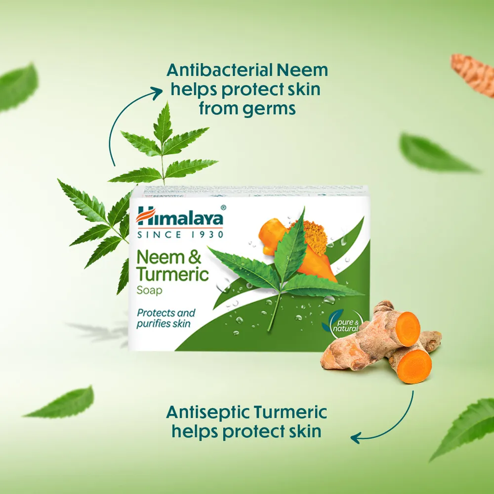 Himalaya Neem & Turmeric Soap 4 Pack, 125 g