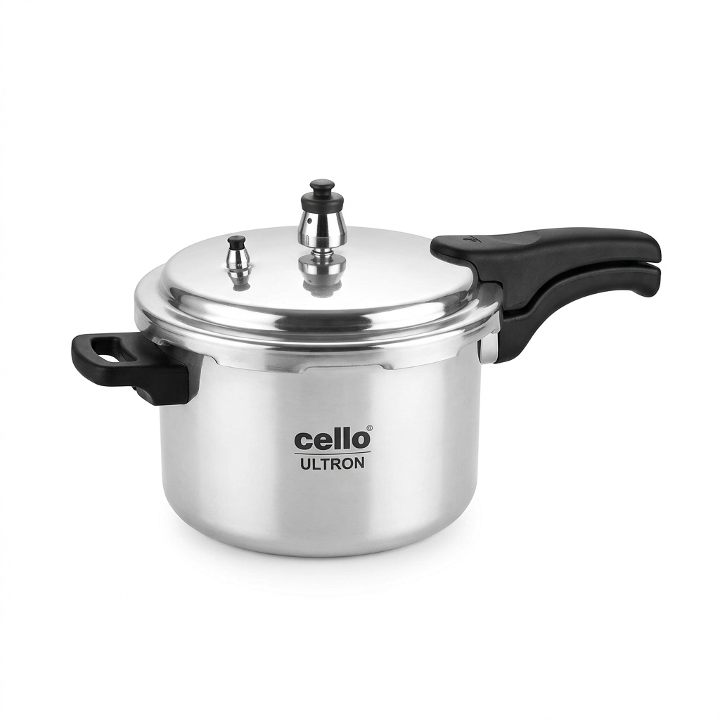Cello Ultron Aluminium Pressure Cooker, 5 l