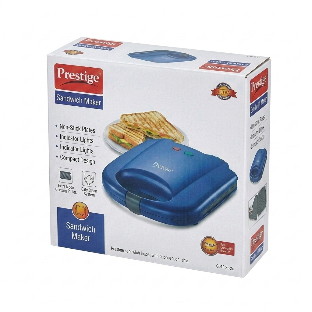 Prestige PGMFB 800-Watt Grill Sandwich Toaster, 1 pc