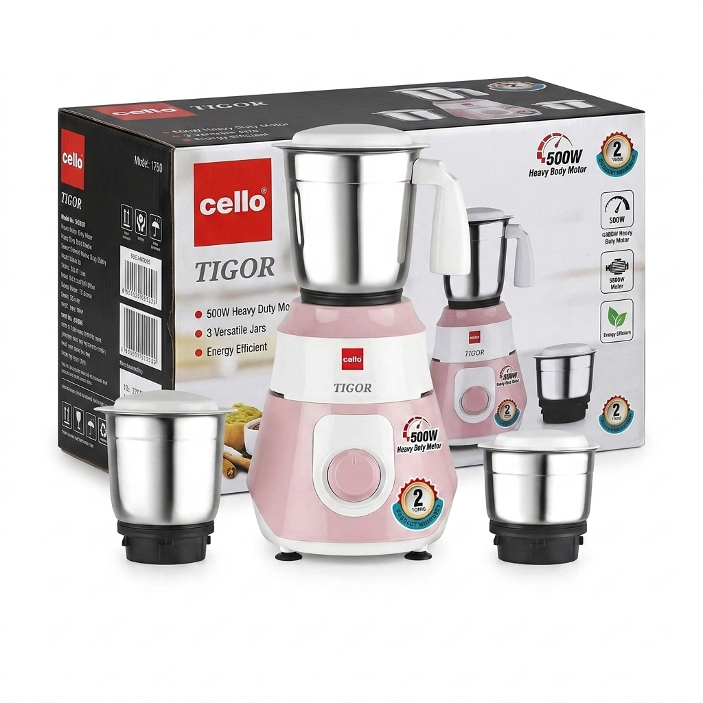 Cello Tigor Mixer Grinder, 1 pc