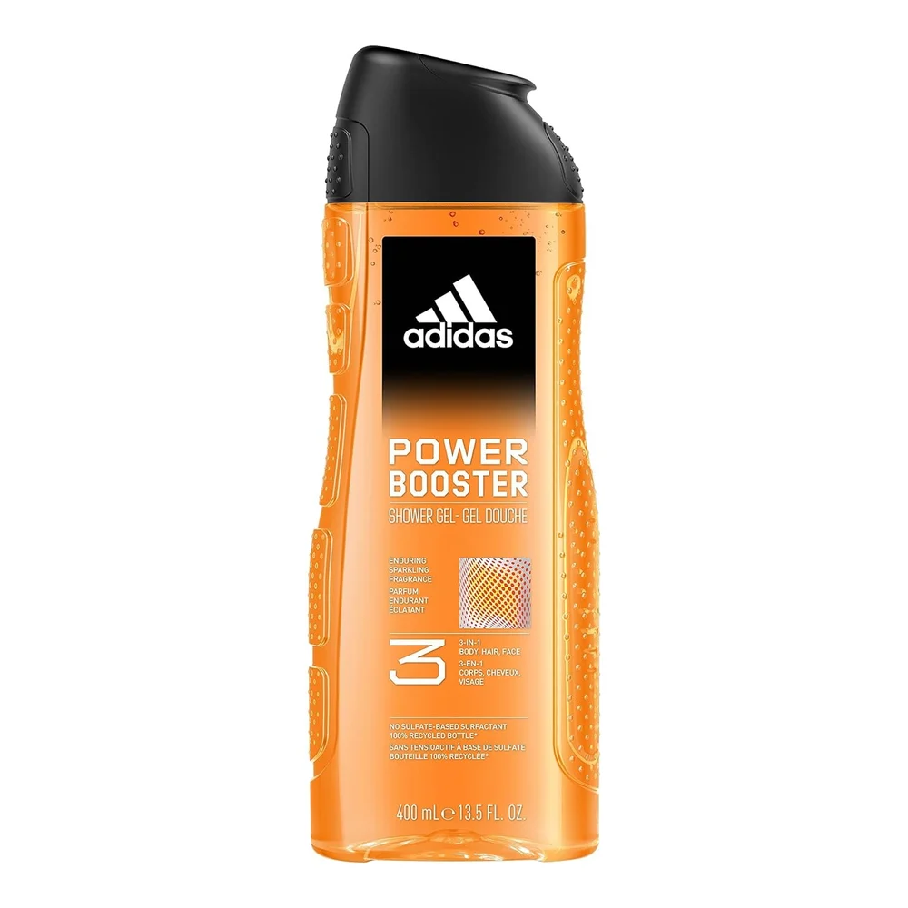 Adidas Power Booster 3 in 1 Shower Gel, 400 ml