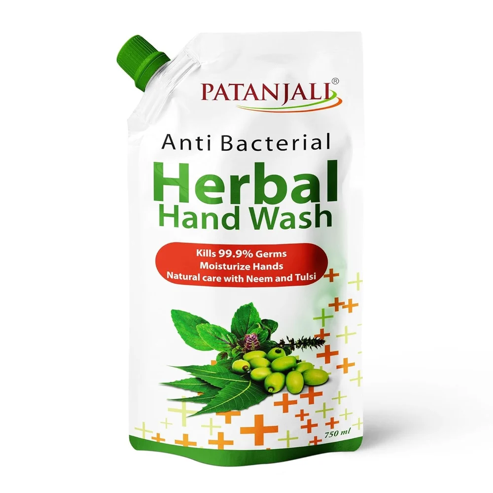 Patanjali Anti-Bacterial Herbal Hand Wash, 750 ml