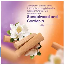 Santoor Sandalwood & Gardenia Shower Gel, 250 ml