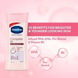 Vaseline Healthy Bright Complete10 Anti-Ageing Lotion, 200 ml