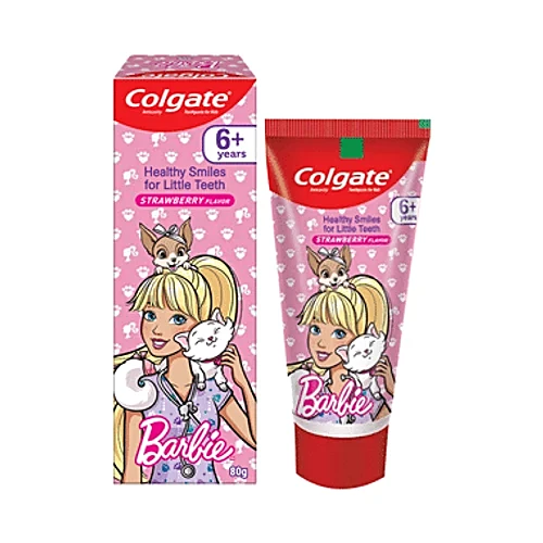 Colgate Kids Barbie Strawberry Flavour Toothpaste, 80 g