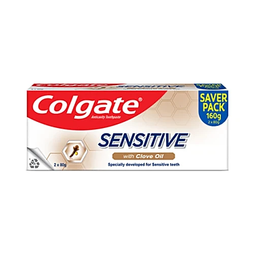 Colgate Colgate Sensitive Clove Toothpaste (Pack 2*80gm ), 160 g