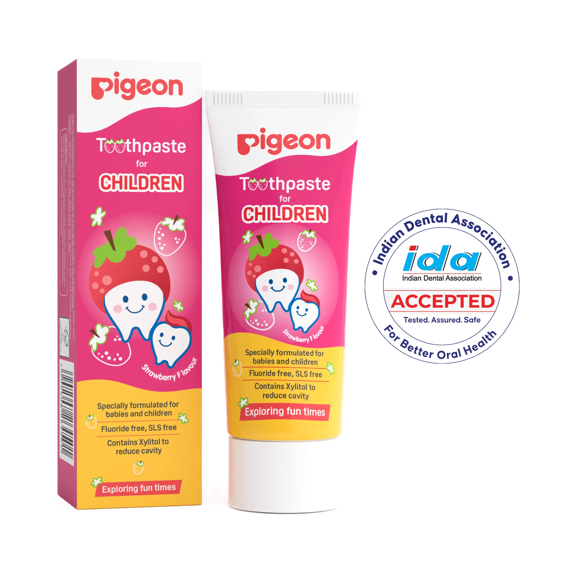 Pigeon Strawberry Flavour Toothpaste, 45 G