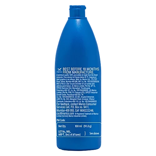 Parachute Pure Coconut Oil, 100 ml