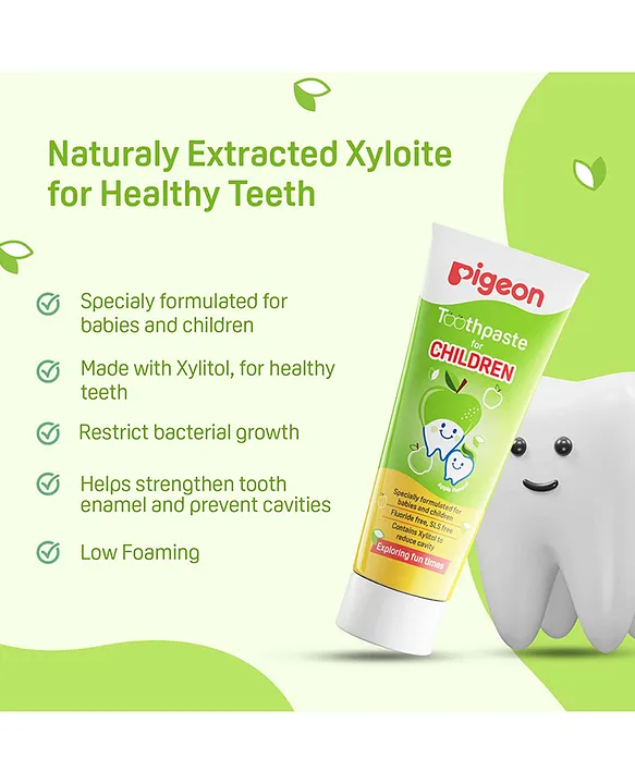Pigeon Green Apple Flavoured Toothpaste, 45 g