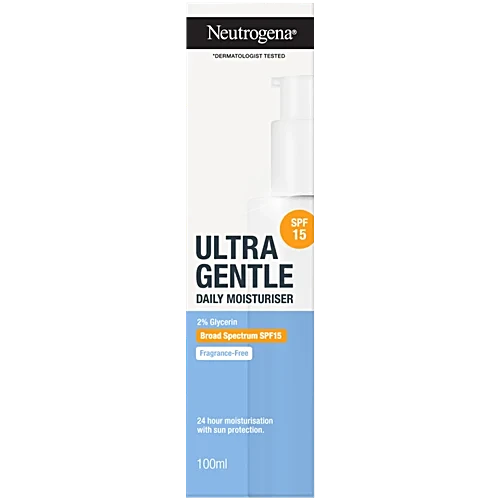 Neutrogena Ultra Gentle Daily Moisturiser Spf 15, 100 ml