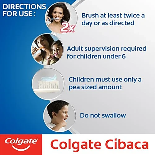 Colgate Cibaca Anticavity Toothpaste With Free Brush, 175 g