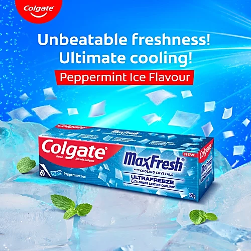 Colgate MaxFresh Peppermint Ice Toothpaste, 150 g