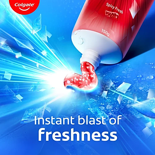 Colgate Maxfresh Spicy Red Gel Toothpaste, 300 g (2x150 g)