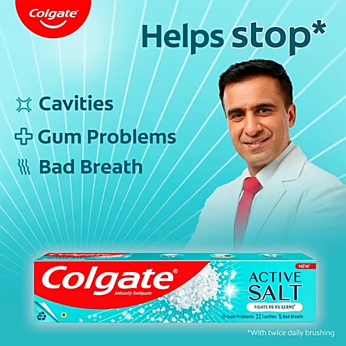 Colgate Active Salt Anticavity Toothpaste, 100 g