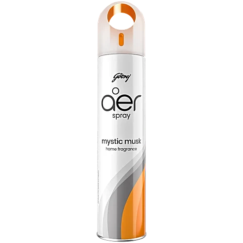 Godrej Aer Mystic Musk Room Freshener Spray For Home & Office, 220 ml