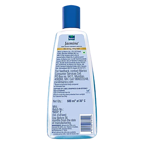 Parachute Advansed Jasmine Coconut Hair Oil, 500 ml