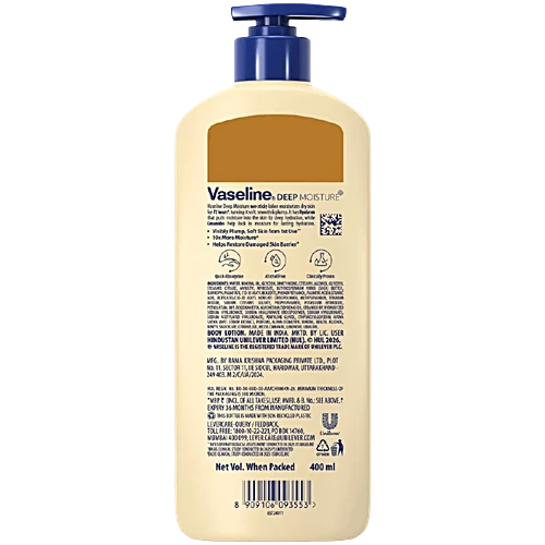 Vaseline Deep Moisture Body Lotion, 400 ml