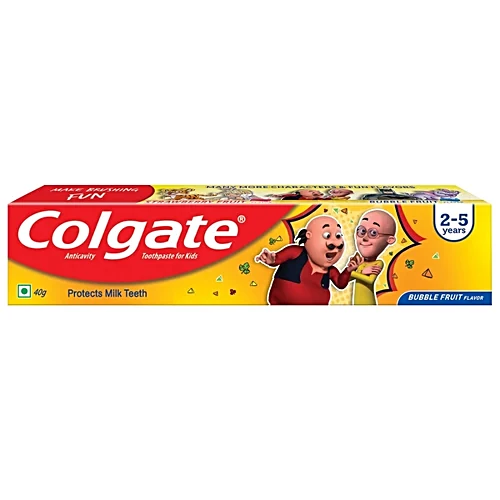 Colgate Kids Toothpaste 2 To 5 Y, Anticavity, Bubble Fruit Flavour, 40 g