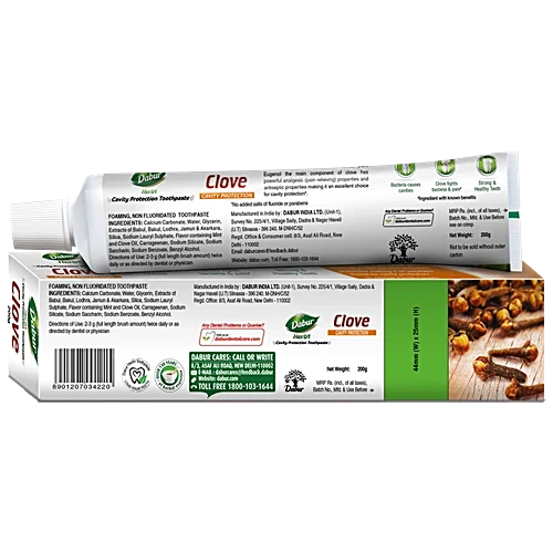 Dabur Herb'l Clove Cavity Protection Toothpaste, 200 g