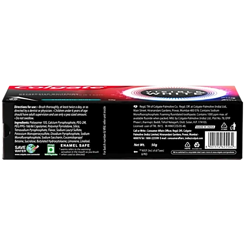 Colgate Visible White O2 Teeth Whitening Toothpaste - Aromatic Mint, 50 g