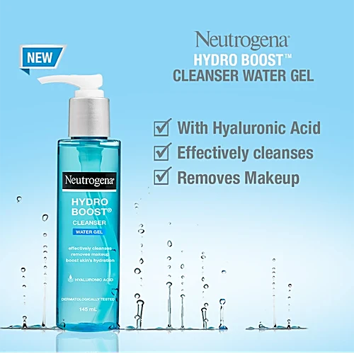 Neutrogena Hydro Boost Water Gel Cleanser,145 ml