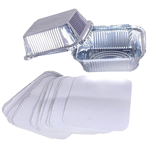 Aluminium Foil Food Container With A Paper Lid, 450 ml 10 pc