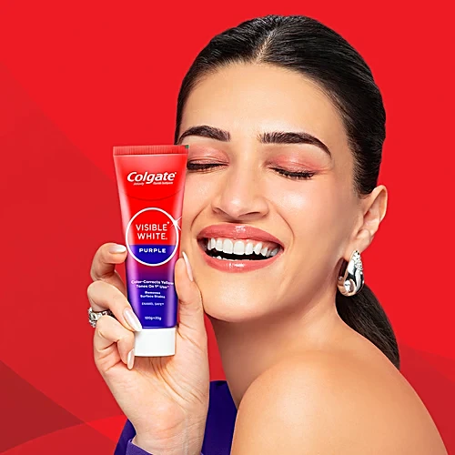 Colgate Visible White Purple Toothpaste, 240 g (2 x 120 g)