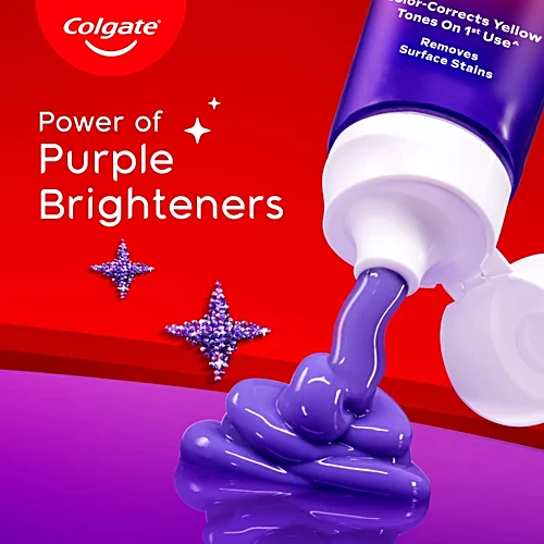 Colgate Visible White Purple Toothpaste, 240 g (2 x 120 g)