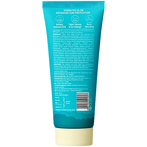 Pilgrim 5% Niacinamide Hydra Glow Gel Sunscreen With SPF 50+ PA++++, 50 ml