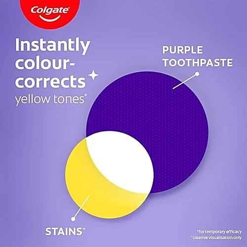 Colgate Visible White Purpletoothpaste, 60 g
