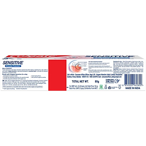 Colgate Sensitive Anticavity Toothpaste, 80 g