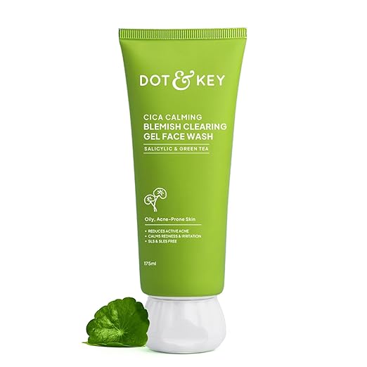 Dot & Key Cica Calming Blemish Clearing Gel Face Wash, 100 ml