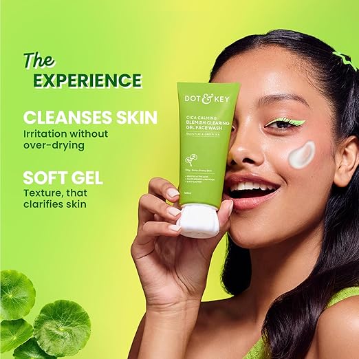 Dot & Key Cica Calming Blemish Clearing Gel Face Wash, 100 ml